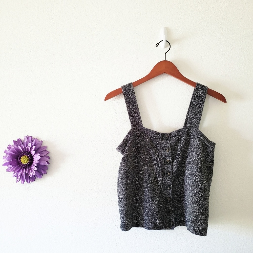 Madewell Button Front Sweater Tank Size Large